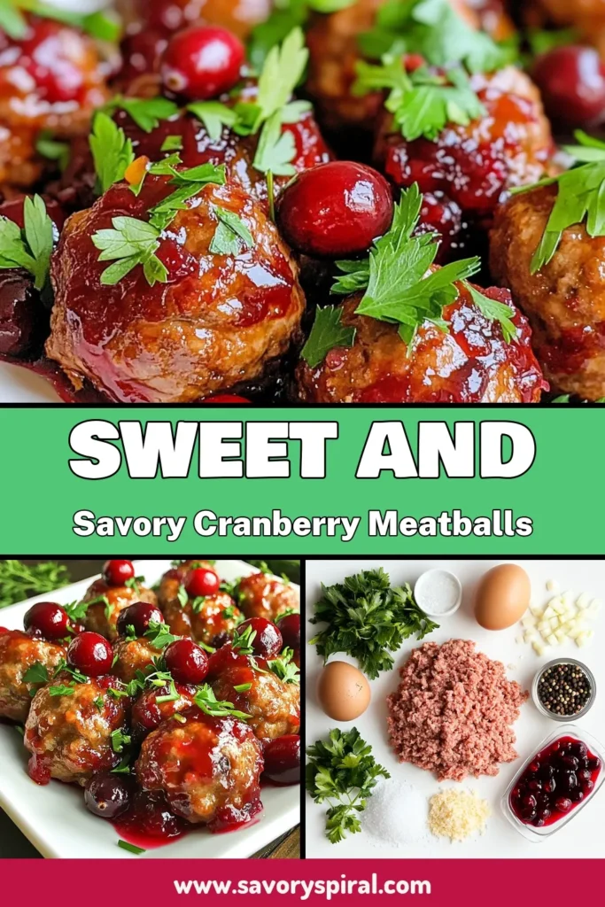 Discover the perfect quick meatball recipe with these delicious cranberry meatballs! Made with ground beef or turkey and a simple combination of breadcrumbs and spices, these easy holiday appetizers are sure to impress your guests. The savory meatballs are coated in a zesty cranberry sauce, taking your holiday gatherings to the next level. Get the full recipe and make them today! #cranberrymeatballs #quickmeatballrecipe #easyholidayappetizers #cranberrysaucerecipes