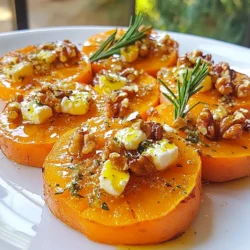 - 2 medium sweet potatoes - 1/2 cup feta cheese - 1/4 cup honey - 2 tablespoons olive oil - 1 teaspoon cinnamon - 1/2 teaspoon salt - 1/2 teaspoon black pepper - 1 tablespoon fresh rosemary - 1/4 cup chopped walnuts (optional) - Baking sheet - Parchment paper - Large bowl - Small bowl - Measuring cups and spoons To make honey feta sweet potato rounds, first gather your ingredients. You need sweet potatoes, feta cheese, honey, and a few spices. Each ingredient adds to the flavor. Sweet potatoes give a creamy base. Feta cheese adds a salty bite. Honey brings a touch of sweetness. For tools, use a baking sheet lined with parchment paper. This makes clean-up easy. A large bowl helps mix the sweet potatoes with oil and spices. A small bowl is perfect for the feta and honey blend. Measuring cups and spoons ensure accuracy. Having the right ingredients and tools makes cooking fun and simple. You will enjoy creating this tasty dish in no time! {{ingredient_image_1}} - Preheat the oven to 400°F (200°C). - Line a baking sheet with parchment paper or grease it lightly with olive oil. - In a large bowl, toss the sweet potato rounds with olive oil, cinnamon, salt, and pepper. Make sure they are evenly coated. - Arrange the sweet potato slices on the baking sheet in a single layer. - Bake for about 20 minutes. Flip the rounds halfway through for even cooking. They should be tender and golden brown. - While the sweet potatoes bake, mix crumbled feta cheese and honey in a small bowl. Stir until well combined. - Once the sweet potatoes are done, take them out of the oven. Spoon a generous amount of the honey feta mixture onto each round. - Return the baking sheet to the oven. Bake for an additional 5-7 minutes until the feta warms and softens. To make your sweet potato rounds crispy, roast them at 400°F. This high heat helps them cook evenly. Flip them halfway through to get nice color on both sides. For the feta, mix it with honey first. This helps it melt better on the sweet potatoes. Bake the topped rounds for just 5-7 minutes. This warms the feta without overcooking it. Serve these rounds on a bright platter for a pop of color. Drizzle extra honey over the top for added sweetness. Add fresh rosemary sprigs around the edges for a nice look. If you use walnuts, sprinkle them on right before serving. This adds crunch and looks great too. Always use fresh sweet potatoes for the best taste. Fresh ingredients pack more flavor and nutrients. Balance the sweet and salty flavors well. The honey and feta should complement each other. Taste as you go to find your perfect mix. Pro Tips Choose the Right Sweet Potatoes: Opt for firm, unblemished sweet potatoes for the best texture and flavor. Look for ones that feel heavy for their size. Feta Cheese Alternatives: If you want a creamier texture, try using goat cheese or ricotta instead of feta for a different flavor profile. Make Ahead: You can prepare the sweet potato rounds in advance and store them in the fridge. Bake them just before serving for a fresh taste. Garnishing Tips: For an extra pop of flavor, consider adding a sprinkle of chili flakes or a squeeze of lemon juice just before serving. {{image_2}} You can boost the flavor of honey feta sweet potato rounds with spices. Try adding nutmeg for warmth or paprika for a little kick. These spices will add depth and make the dish even more exciting. You can also swap feta cheese for goat cheese. Goat cheese gives a creamy, tangy taste that works well with sweet potatoes. Each cheese offers a unique flavor twist. If you want a different kind of sweetness, use maple syrup instead of honey. This change gives a rich, earthy taste. You can also try different sweet potato types. Purple sweet potatoes add color and a slightly different flavor. Each variety can change the dish's overall vibe. Get creative with toppings! Chopped walnuts add crunch and nuttiness. Fresh herbs like parsley or cilantro can brighten the dish. You can also mix in seeds, like pumpkin or sunflower seeds, for extra texture. If you want to add more veggies, consider topping with roasted bell peppers or sautéed spinach. These additions can enhance the dish and make it even more enjoyable. To keep your honey feta sweet potato rounds fresh, store them in the refrigerator. Place them in an airtight container. They will last for about 3 to 4 days. When you want to eat them again, simply reheat the rounds in the oven. Set the oven to 350°F (175°C). Heat for about 10 minutes, or until warmed through. If you want to keep them longer, freezing is a great option. First, let the sweet potato rounds cool completely. Then, place them in a single layer on a baking sheet and freeze for 1 to 2 hours. Once frozen, transfer them to a freezer bag or container. This method prevents them from sticking together. They can last up to 3 months in the freezer. To defrost, move them to the fridge overnight. Reheat as mentioned above. These sweet potato rounds can last in the fridge for 3 to 4 days. When frozen, they keep for up to 3 months. Look for signs of spoilage, such as a sour smell or mold. If you notice any of these signs, it’s best to throw them away. Enjoying them fresh will give you the best taste and texture! Yes, you can prepare sweet potato rounds ahead. Slice and season them. Store in the fridge for up to two days. Just bake them when you're ready to eat. This saves time during busy days. If you need a feta substitute, try goat cheese. It has a similar flavor. You can also use ricotta for a creamier texture. Vegan cheese is another option for a dairy-free dish. To make this dish vegan, swap feta for vegan cheese. Use maple syrup instead of honey for sweetness. Ensure the sweet potatoes and other ingredients are also vegan. This way, you keep the flavors without dairy. Yes, grilling sweet potato rounds works well. Preheat your grill to medium heat. Brush the rounds with olive oil and grill for about 10-15 minutes. Flip them halfway for even cooking. These sweet potato rounds go well with salads and grilled meats. Try serving them with roasted chicken or fish. They also pair nicely with a fresh green salad. Enjoy them as a tasty appetizer or side dish. You learned how to make delicious honey feta sweet potato rounds. We discussed key ingredients, steps, and useful tips. You can customize flavors and store leftovers easily. Enjoying this dish adds taste and nutrition to your meals. I hope you feel inspired to try this recipe and make it your own. Happy cooking!