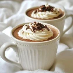 To make this rich and creamy hot chocolate, gather these simple ingredients: - 4 cups milk (whole or your preferred dairy alternative) - 1 cup heavy cream - 1/2 cup unsweetened cocoa powder - 1 cup semi-sweet chocolate chips - 1/2 cup granulated sugar (adjust to taste) - 1 teaspoon pure vanilla extract - 1/4 teaspoon sea salt - Whipped cream and chocolate shavings for garnish This hot chocolate recipe serves four. Each serving has about: - Calories: 400 - Total Fat: 24g - Saturated Fat: 15g - Cholesterol: 80mg - Sodium: 50mg - Carbohydrates: 42g - Fiber: 2g - Sugars: 34g - Protein: 8g The nutritional values can vary based on the type of milk and cream you choose. You can make some swaps in this recipe. Here are a few ideas: - Use almond, oat, or coconut milk for a dairy-free version. - Replace heavy cream with coconut cream for a lighter option. - Dark chocolate chips can add more depth if you prefer a richer taste. - For a lower sugar version, use a sugar substitute like stevia or erythritol. Each substitution can change the flavor and texture, so feel free to experiment! {{ingredient_image_1}} To make this hot chocolate, start with the right ingredients. You will need: - 4 cups milk (whole or your preferred dairy alternative) - 1 cup heavy cream - 1/2 cup unsweetened cocoa powder - 1 cup semi-sweet chocolate chips - 1/2 cup granulated sugar (adjust to taste) - 1 teaspoon pure vanilla extract - 1/4 teaspoon sea salt - Whipped cream and chocolate shavings for garnish First, pour the milk and heavy cream into your Instant Pot. Set it to the Sauté function for about 5 minutes. Stir the mixture often to warm it without boiling. This step helps blend the flavors well. Next, while your milk heats, take a bowl. In this bowl, whisk together the cocoa powder, sugar, and salt. Mix these dry ingredients until they are well combined. This makes it easier to mix into the milk later. Once the milk is warm, turn off the sauté function. Gradually add the dry mixture to the milk. Whisk continuously as you mix to ensure it becomes smooth. Now, stir in the semi-sweet chocolate chips and vanilla extract. Keep mixing until the chocolate chips melt fully. The mixture should turn creamy and rich. Close the Instant Pot lid and set the valve to sealing. Choose the Manual or Pressure Cook setting and set the timer for 5 minutes. This will help blend the flavors even more. After the time is up, do a quick release of the pressure. Carefully open the lid, and give the hot chocolate a good stir. Taste it to see if you want to adjust the sweetness. Pour the hot chocolate into mugs. For that extra touch, top each mug with whipped cream and chocolate shavings. This makes your drink look and taste even better. Enjoy your rich and creamy hot chocolate! To make hot chocolate super creamy, use whole milk and heavy cream. These two ingredients blend well and give it a rich taste. You can also try using a milk frother after cooking. This adds air and makes it even creamier. If you want to experiment, add a bit of cream cheese for extra richness. Just mix it in while the chocolate is warm. Sweetness is key to a great hot chocolate. Start with half a cup of sugar. After mixing, taste it. If it needs more sweetness, add a bit more sugar. You can also try adding a pinch of cinnamon or a touch of peppermint extract. These flavors add a nice twist without overpowering the chocolate taste. Cleaning your Instant Pot is easy. After making hot chocolate, let it cool down. Then, remove the inner pot and wash it with warm, soapy water. For tough spots, use a non-abrasive sponge. Don’t forget to clean the lid and sealing ring too. They can hold on to smells. Regular cleaning helps keep your Instant Pot in great shape for many more delicious recipes. Pro Tips Use Quality Chocolate: The better the chocolate you use, the richer and more flavorful your hot chocolate will be. Opt for high-quality semi-sweet chocolate chips for the best results. Adjust Sweetness: Everyone's taste for sweetness differs, so start with the suggested amount of sugar and adjust according to your preference. You can always add more, but it's harder to take it away! Experiment with Flavors: Feel free to add different flavorings, such as peppermint extract or a sprinkle of cinnamon, to customize your hot chocolate to your liking. Serve Immediately: Hot chocolate is best enjoyed fresh and warm. Serve it right after making for the creamiest and most indulgent experience. {{image_2}} You can change up the flavors of your hot chocolate easily. Try adding a pinch of cinnamon for warmth. A dash of nutmeg can also add a nice kick. For a minty twist, stir in some peppermint extract. You can even add a splash of coffee for a mocha effect. Each of these tweaks will make your drink special and unique. If you want a dairy-free hot chocolate, use plant-based milk. Almond milk, oat milk, and coconut milk work well. You can replace heavy cream with coconut cream or cashew cream. Just remember to check the flavors. Some plant milks are sweeter than others. Adjust the sugar to get the taste just right for you. Gourmet toppings can make your hot chocolate feel fancy. Try adding a dollop of whipped cream on top. You can sprinkle chocolate shavings or mini marshmallows for more fun. Drizzling caramel or chocolate syrup adds extra sweetness. For a more adult twist, add a splash of your favorite liqueur. These toppings make every cup feel like a treat. After enjoying your hot chocolate, you might have some left. Pour the leftover hot chocolate into an airtight container. Make sure it cools down first. Store it in the fridge for up to three days. If you want to enjoy it later, keeping it fresh is key. To reheat your hot chocolate, pour it into a pot or the microwave. Heat it on low to avoid scorching. Stir the hot chocolate as it warms up. If you use the microwave, heat in short bursts, stirring in between. This keeps it creamy and smooth. You can freeze hot chocolate if you want to save it for later. Pour the cooled hot chocolate into ice cube trays. Once frozen, transfer the cubes to a freezer bag. When you're ready, just thaw and reheat. This is a fun way to enjoy a quick treat! Yes, you can make Instant Pot hot chocolate ahead of time. After cooking, let it cool. Pour it into a container. Store it in the fridge for up to three days. When you're ready, just reheat it on the stove or in the microwave. You might need to stir it well before serving. This way, you can enjoy a cozy drink anytime! You can easily adjust the sweetness of your hot chocolate. Start with the 1/2 cup of sugar in the recipe. After mixing, taste it. If you want it sweeter, add more sugar a little at a time. Stir well after each addition. You can also use flavored syrups or honey for a unique taste. Finding the right sweetness makes it your own! The best dairy alternative for hot chocolate is almond milk, oat milk, or coconut milk. Almond milk gives a nutty taste, while oat milk adds creaminess. Coconut milk offers a rich flavor. You can use any of these instead of cow’s milk. Just make sure to choose unsweetened options if you want to control the sugar levels. Enjoy your hot chocolate your way! We covered the key parts of making hot chocolate in the Instant Pot. You learned about types of ingredients, how to prepare and cook, and ways to store it. I shared tips for a smooth texture and ways to adjust the flavor. You can also find ideas for fun variations. With all this info, you can impress friends and family with your new skills. Enjoy your rich and tasty hot chocolate made just right!