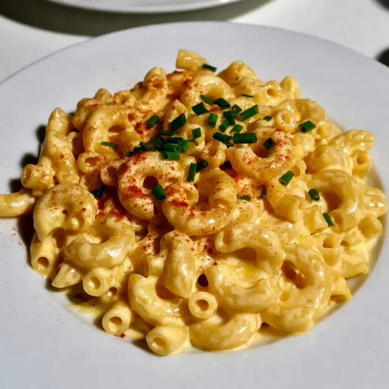 To make creamy stovetop mac and cheese, you need: - 2 cups elbow macaroni - 4 cups water - 1 cup whole milk - 1 cup shredded sharp cheddar cheese - 1/2 cup grated Parmesan cheese - 1 tablespoon butter - 1 teaspoon garlic powder - 1 teaspoon onion powder - Salt and pepper to taste - 1/2 teaspoon smoked paprika These ingredients create a rich and cheesy meal that warms your heart. You can make your mac and cheese look great with: - Chopped chives - Chopped parsley These add a fresh touch to your dish. If you don’t have some ingredients, try these swaps: - Use any short pasta instead of elbow macaroni. - Swap whole milk for 2% milk for a lighter option. - Use different cheese, like mozzarella or gouda, for new flavors. These changes keep your dish tasty and fun! {{ingredient_image_1}} First, gather all the ingredients. You need: - 2 cups elbow macaroni - 4 cups water - 1 cup whole milk - 1 cup shredded sharp cheddar cheese - 1/2 cup grated Parmesan cheese - 1 tablespoon butter - 1 teaspoon garlic powder - 1 teaspoon onion powder - Salt and pepper to taste - 1/2 teaspoon smoked paprika - Optional: Chopped chives or parsley for garnish Next, fill a medium saucepan with 4 cups of water. Place it on the stove and turn the heat to high. Wait until the water boils. Once the water is boiling, add the elbow macaroni. Cook it for about 8 to 10 minutes. Stir it occasionally. You want it to be al dente. After cooking, drain the macaroni but do not rinse it. The starch helps the sauce stick. Now, return the same saucepan to the stove and lower the heat to medium. Add 1 tablespoon of butter. Let it melt. After that, pour in 1 cup of whole milk. Stir well. Then, mix in the garlic powder, onion powder, smoked paprika, salt, and pepper. Heat the milk mixture until it is warm, but do not let it boil. Gradually add the shredded cheddar and grated Parmesan cheese. Stir constantly until the cheeses melt and form a creamy sauce. Now, add the cooked macaroni back to the saucepan. Mix everything well to coat the pasta with the creamy sauce. Cook for another 2 to 3 minutes. This allows the pasta to absorb some sauce. Taste and adjust the seasoning if needed. After cooking, remove the saucepan from the heat. Let it sit for a couple of minutes. This helps the sauce thicken a bit. Serve the mac and cheese hot. You can garnish it with chopped chives or parsley for a nice touch. Enjoy your creamy, comforting meal! To get that creamy feel, use whole milk. It makes a big difference. When you melt the cheese, do it slowly. Stir often to keep the sauce smooth. If it feels too thick, add a splash of milk. This helps your sauce stay light and creamy. One big mistake is rinsing the pasta. Rinsing removes the starch that helps the sauce stick. Also, don't let the milk boil. Boiling can make the sauce grainy. Finally, watch the cheese. If you add it too fast, it can clump. You can boost flavor with a few simple ingredients. Try adding cooked bacon or ham for protein. Fresh herbs like chives or parsley add color and taste. For a kick, sprinkle in some cayenne pepper. Smoked paprika gives a nice hint of smokiness. Pro Tips Choose the Right Pasta: Opt for elbow macaroni or any small pasta shape; they hold the cheese sauce well and provide the perfect bite. Keep the Heat Low: When adding cheese to the milk mixture, keep the heat low to prevent the cheese from clumping or becoming grainy. Adjust Creaminess: For a creamier sauce, add more milk gradually until you reach your desired consistency. Garnish Wisely: Enhance the dish's flavor and presentation with fresh herbs like chives or parsley, which add a burst of freshness. {{image_2}} You can change the cheese for new flavors. Try mixing mozzarella for stretch or gouda for a smoky touch. A blend of cheddar and fontina gives a creamy, rich taste. Experiment with your favorites for a unique twist! Boost your mac and cheese with protein. Cooked chicken or bacon adds heartiness. If you like veggies, add peas, spinach, or broccoli. They bring color and nutrition. You can even toss in some diced tomatoes for freshness. The options are endless! Want a kick? Use pepper jack cheese for heat. You can also add jalapeños or hot sauce. For a smoky flavor, sprinkle in smoked paprika or stir in cooked chorizo. These changes make your dish exciting and full of flavor. Store your stovetop mac and cheese in an airtight container. Let it cool first. After it cools, put it in the fridge. It will stay fresh for about three to four days. When you reheat your mac and cheese, add a splash of milk. This keeps it creamy. Heat it slowly on the stove or in the microwave. Stir often to warm it evenly. If you want to freeze mac and cheese, use a freezer-safe container. Let it cool completely before freezing. It can last for up to three months in the freezer. To eat, thaw it in the fridge overnight. Reheat as usual. Yes, you can use other shapes of pasta. Shells, rotini, or penne work well. Just keep the cooking time close to what the package says. The key is to cook the pasta until it's al dente. This means it should still have a bit of bite. It helps the pasta hold the cheese sauce better. Absolutely! You can swap out regular milk and cheese for dairy-free options. Use almond, soy, or oat milk instead of whole milk. Look for dairy-free cheese that melts well. Nutritional yeast can add a cheesy flavor too. This way, you can enjoy a creamy dish without dairy. Stovetop Mac and Cheese lasts about three to five days in the fridge. Store it in an airtight container to keep it fresh. When you're ready to eat, just reheat it on the stove or in the microwave. Add a splash of milk to make it creamy again. This blog post offered a complete guide to making Stovetop Mac and Cheese. We covered the key ingredients, tips for perfect texture, and fun variations to try. I shared how to store and reheat leftovers, ensuring nothing goes to waste. Remember, you can switch up cheeses, or even make it dairy-free. With these steps and tips, you can create a mac and cheese that satisfies your cravings every time. Enjoy your cooking adventure!