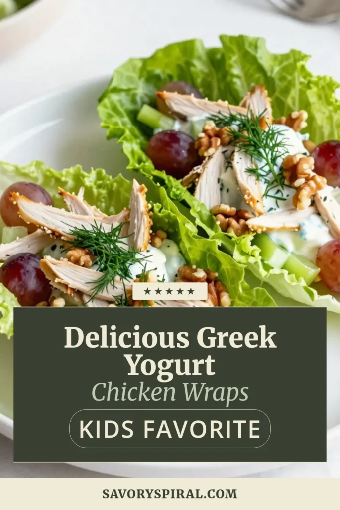 Looking for a delicious twist on lunch? Try these Greek Yogurt Chicken Salad Lettuce Wraps! Packed with protein and flavor, this easy chicken salad recipe uses Greek yogurt for a creamy, healthy chicken salad that's low-carb and perfect for any occasion. Enjoy these fresh lettuce wrap recipes that are both satisfying and nutritious. Click to discover this quick recipe and save for later! #HealthyEating #ChickenSalad #LettuceWraps #LowCarbRecipes