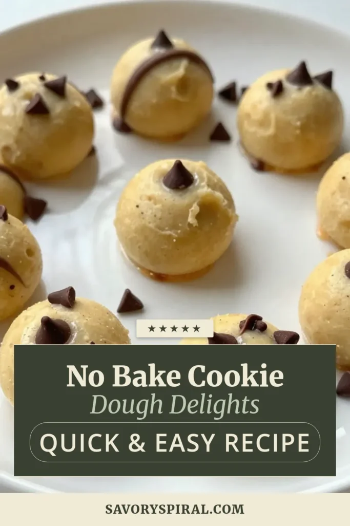 Indulge in these delicious edible cookie dough bites for a satisfying treat that's safe to eat! This no-bake cookie dough recipe combines heat-treated flour, creamy butter, and mini chocolate chips for a mouthwatering homemade cookie dough snack. Perfect for any occasion, these bites are easy to make and irresistibly sweet. Give them a try, and don't forget to save this recipe! #EdibleCookieDoughBites #NoBakeCookieDough #CookieDoughRecipes #HomemadeSnacks