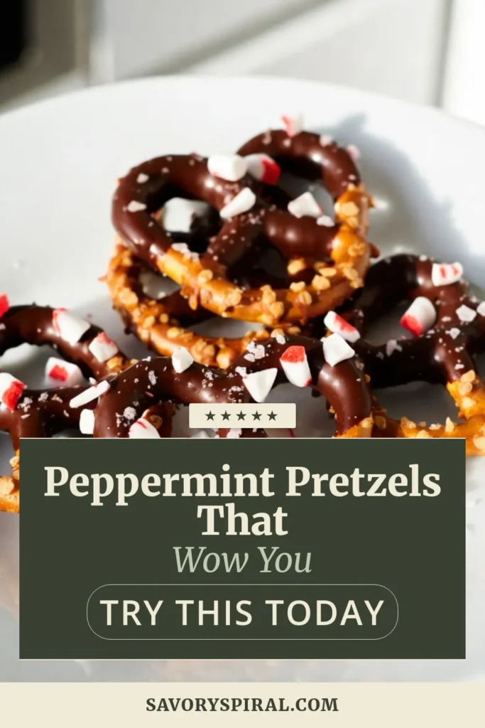 Indulge in these delightful chocolate dipped pretzels with a festive twist! This easy peppermint pretzel recipe combines crunchy pretzels, smooth chocolate, and crunchy peppermint candy, making it the perfect holiday treat. Whether you're looking for chocolate covered snacks for parties or simple dessert recipes for family gatherings, these treats will impress everyone. Try making these delicious seasonal snacks and share the joy! #HolidayTreats #ChocolateDippedPretzels #EasyDessertRecipes #PeppermintPretzelRecipe