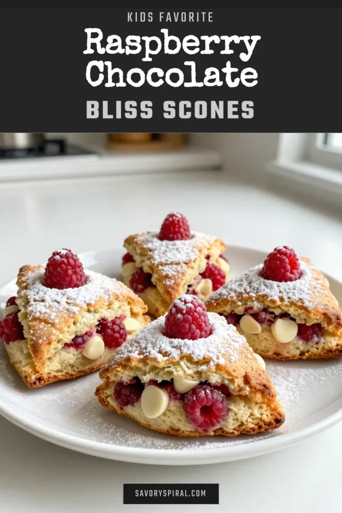 Indulge in these delightful Raspberry White Chocolate Scones with our easy scone baking recipe! Perfect for a fresh raspberry dessert, these homemade scone treats are fluffy, buttery, and bursting with juicy raspberries and creamy white chocolate chips. Bake a batch in just 35 minutes for a delicious breakfast or snack. Try this raspberry white chocolate scone recipe today and elevate your pastry game! #SconeRecipe #BakingIdeas #RaspberryDessert #WhiteChocolatePastries