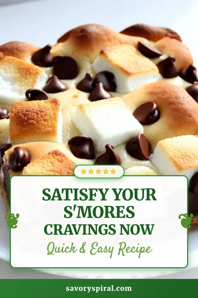 Indulge in the ultimate homemade s'mores dessert with this easy s'mores cookie bars recipe! These baked s'mores cookie bars combine the classic flavors of chocolate, marshmallow, and graham cracker in a simple yet delicious treat. Perfect for parties or a cozy night in, this recipe for chocolate chip s'mores bars will become a family favorite. Click to discover how to make these mouthwatering bars and save for later! #smorescookiebars #easyrecipes #homemadesweets #desserttime