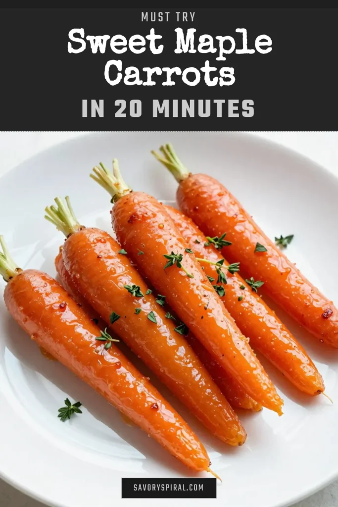 Discover the delightful sweetness of maple glazed carrots, the perfect easy carrot recipe that elevates any meal! These roasted carrots with maple syrup are not only delicious but also make for a stunning side dish. Enjoy caramelized carrots bursting with flavor, ideal for family dinners or special occasions. Don't miss out on this simple yet impressive side dish recipe with carrots. Try this recipe today! #MapleGlazedCarrots #EasyCarrotRecipe #RoastedCarrots #SideDishRecipes