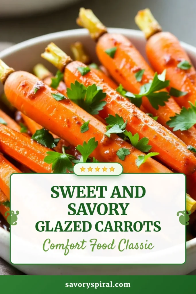 Discover the delight of brown sugar glazed carrots! This easy glazed carrots recipe brings together baby carrots, butter, and aromatic spices for a perfect cinnamon nutmeg carrot side dish. Ready in just 25 minutes, it's a must-try for your next meal. Elevate your brown sugar recipes collection and impress your guests with this flavorful dish. Don't wait to indulge—save this recipe now! #BrownSugarGlazedCarrots #EasyCarrotSideDish #GlazedCarrotsRecipe #BrownSugarRecipes