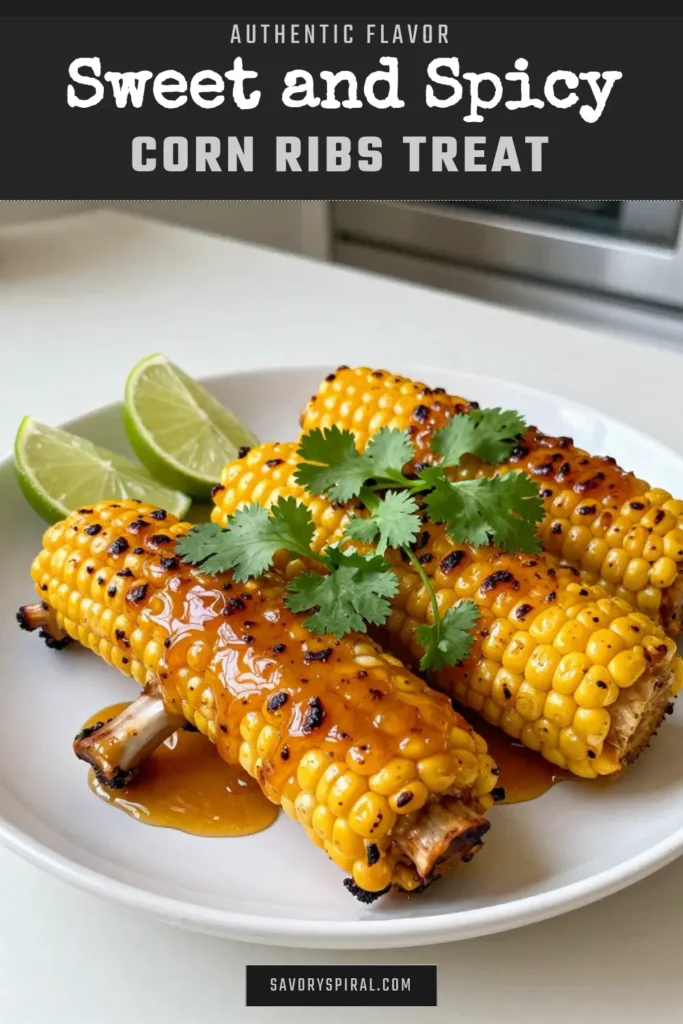 Discover the ultimate summer treat with this Spicy Honey Butter Corn Ribs recipe! These flavorful corn ribs are an easy corn side dish that pairs perfectly with any meal. With a delicious blend of sweet and spicy, each bite is a burst of flavor. Try this sweet and spicy corn recipe at your next barbecue, and don't forget to add a hint of lime and cilantro for freshness. Save this grilled corn ribs recipe now for your next outdoor gathering! #CornRibs #GrilledVegetables #SummerRecipes #EasySideDishes