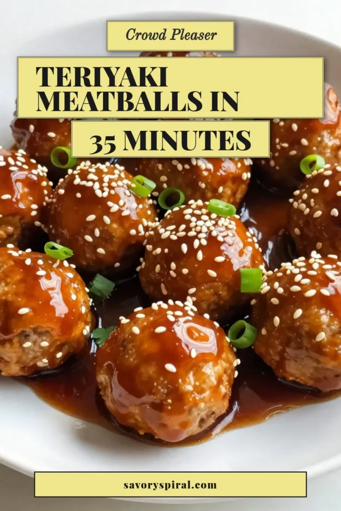 Discover the ultimate baked teriyaki meatballs recipe that's perfect for any meal! These ground chicken meatballs are easy to make and feature a crispy panko coating, infused with delicious teriyaki sauce. Whip up this easy meatball recipe in just 35 minutes and impress your family or guests. Don't miss out on this tasty treat—pin now for your next cooking adventure! #TeriyakiMeatballs #GroundChickenMeatballs #EasyMeatballRecipes #PankoMeatballs