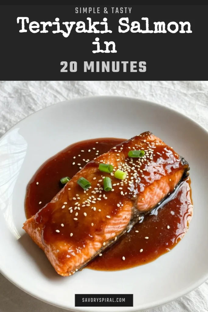 Whip up this delicious teriyaki salmon recipe for a quick salmon dinner that’s healthy and full of flavor! This easy salmon marinade combines Japanese teriyaki sauce with fresh ingredients for a dish that's ready in just 20 minutes. Perfect for busy weeknights, this recipe will impress your family and friends. Try it tonight and enjoy a tasty, nutritious meal! Save this recipe for quick reference! #TeriyakiSalmon #QuickDinner #HealthyRecipes #SalmonMarinade