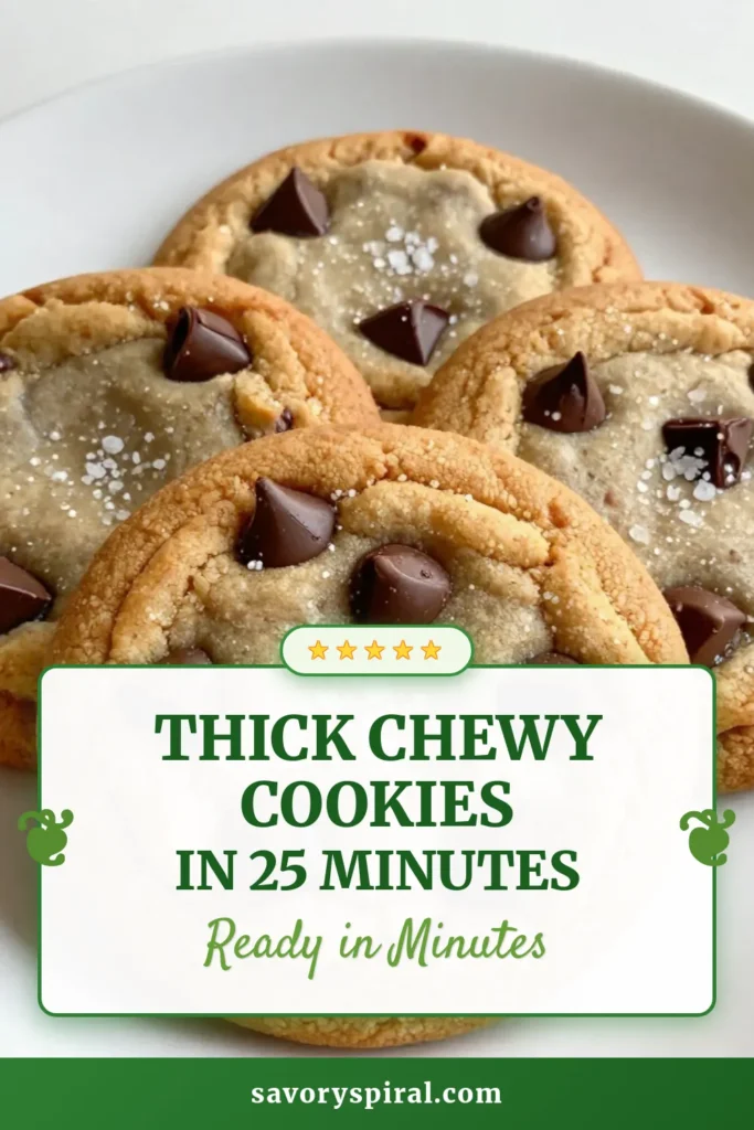 Indulge in the ultimate treat with these thick chewy chocolate chip cookies! This best chocolate chip cookie recipe guarantees a deliciously soft and gooey center. Perfect for any occasion, these easy chocolate chip cookies are made with simple ingredients for homemade goodness. Discover essential chocolate chip cookie baking tips and enjoy warm cookies with milk. Save this recipe today for a delightful baking experience! #chocolatechipcookies #homemadecookies #dessertrecipes #bakingtips