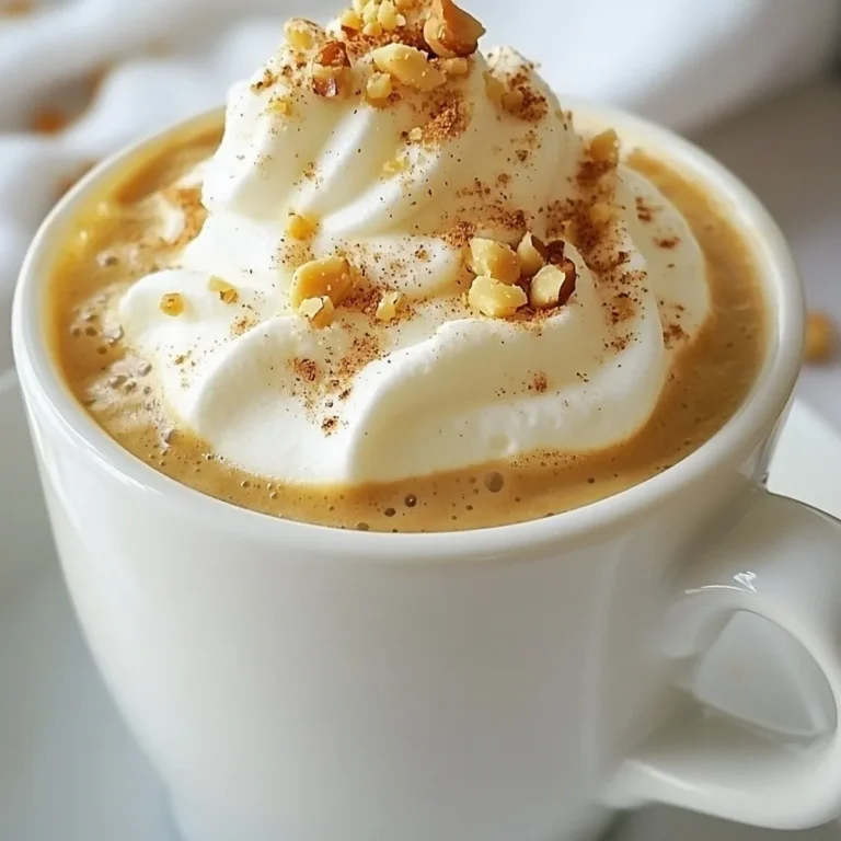 To make Hot Hazelnut Coffee, you need: - 2 cups brewed coffee - 2 tablespoons hazelnut syrup (preferably sugar-free) - 1/2 cup steamed milk or non-dairy milk - 1 tablespoon cocoa powder - 1 tablespoon sugar (or sweetener of choice, optional) - Whipped cream (for topping) - Crushed hazelnuts (for garnish) - A pinch of cinnamon These ingredients create a warm and tasty drink. The coffee gives you that rich flavor. The hazelnut syrup adds a sweet and nutty taste. Steamed milk makes it creamy and smooth. For a great hazelnut coffee, start with a medium roast. It balances well with the hazelnut flavor. Light roasts can taste too acidic. Dark roasts may overpower the hazelnut taste. Look for beans labeled as hazelnut. They often have hints of the nutty flavor you want. Brewing methods also matter. I suggest using a French press or drip coffee maker. Both give a strong, full-bodied cup. Avoid instant coffee; it won't have the same rich taste. When choosing hazelnut syrup, look for quality brands. I recommend: - Torani: This brand has a rich flavor and is easy to find. - Monin: Known for their natural ingredients, they offer a great taste. - Da Vinci: Their sugar-free options are also tasty. These brands provide a consistent flavor. You can trust them to enhance your coffee. Always check the ingredients to avoid unwanted additives. {{ingredient_image_1}} Start by brewing your favorite coffee. You can use a coffee machine or a French press. Pour 2 cups of the brewed coffee into a large mug or coffee cup. It’s best to use a rich coffee blend. This will help balance the sweet hazelnut flavor. Next, grab a small saucepan and set it over low heat. Add 2 tablespoons of hazelnut syrup and 1 tablespoon of cocoa powder. If you like it sweeter, add 1 tablespoon of sugar or your choice of sweetener. Stir this mixture gently until it warms up and gets a bit frothy. Make sure not to let it boil; we want a smooth blend. Now, gradually add in 1/2 cup of steamed milk or your favorite non-dairy milk. Whisk it gently to create a smooth hazelnut milk mixture. This step adds a creamy texture to your drink. Now it’s time to combine everything for the perfect drink. Pour the hazelnut milk mixture into the brewed coffee. Stir gently to mix the flavors well. Top your coffee with a generous dollop of whipped cream. For a fun twist, sprinkle crushed hazelnuts and a pinch of cinnamon on top. This adds a nice crunch and extra aroma. Serve it warm and enjoy the delightful nutty aroma! To froth milk at home, you can use a few simple tools. A whisk, a jar, or a frother works great. Heat the milk in a saucepan, but do not boil it. Pour the warm milk into a jar. Close the jar tightly and shake it for 30 seconds. The milk will froth nicely. If using a whisk, just whisk vigorously until you see foam. This trick adds a creamy texture to your hot hazelnut coffee. Sweetness is key for the perfect cup. Start with 1 tablespoon of sugar. You can also use sweeteners like honey or agave. Taste your coffee after mixing in the hazelnut syrup. If it needs more sweetness, add a bit more. Just remember, the hazelnut syrup already adds some sweetness. Find the balance that makes you happy. Spices can really boost your coffee’s flavor. A pinch of cinnamon adds warmth and depth. You can also try nutmeg or vanilla extract for extra taste. Just be careful not to add too much. A little goes a long way, and it keeps the focus on the hazelnut flavor. Experiment and find what you love best. Pro Tips Use Fresh Coffee Beans: For the best flavor, use freshly ground coffee beans. This enhances aroma and taste, making your hot hazelnut coffee even more delightful. Adjust Sweetness to Taste: Feel free to adjust the amount of sugar or sweetener based on your preference. Start with less and add more if needed to achieve your desired sweetness. Experiment with Milk Alternatives: Try different types of non-dairy milk such as almond or oat milk for a unique flavor profile. Each milk alternative brings its own taste to the coffee. Add a Flavor Boost: Enhance the flavor by adding a splash of vanilla extract or a dash of nutmeg. These additions can elevate your coffee experience to a whole new level. {{image_2}} Iced hazelnut coffee is a great twist for warm days. To make it, brew your coffee and let it cool. Use 2 cups of brewed coffee, just like in the hot version. Add 2 tablespoons of hazelnut syrup. Pour this mixture over ice in a tall glass. Top it with cold milk or non-dairy milk. Finish with whipped cream, crushed hazelnuts, and a sprinkle of cinnamon. This drink is refreshing and nutty—a perfect summer treat! You can easily make a vegan version of hot hazelnut coffee. Simply swap regular milk with your favorite non-dairy milk. Almond, oat, or soy milk work well. Use unsweetened hazelnut syrup to keep it light. Follow the same steps in the hot hazelnut coffee recipe. The result is a creamy, rich drink that anyone can enjoy. This option makes the drink friendly for those avoiding dairy. You can make your coffee even more exciting by adding flavors. A dash of vanilla extract will add warmth and sweetness. If you love chocolate, mix in some cocoa powder. Use about one tablespoon, just like in the hot hazelnut coffee recipe. You can also try a pinch of nutmeg for a spicy kick. These extra flavors can take your coffee to a new level, making it a delightful daily treat. If you have extra hot hazelnut coffee, store it in an airtight container. This keeps the flavor fresh. Let it cool first. Then, seal it and place it in the fridge. Use within two days for the best taste. To keep your coffee fresh, store it in a cool, dark place. Avoid direct sunlight and heat. Use whole beans if possible. Grind them just before brewing. This keeps the oils and flavors intact. When reheating your coffee, do it gently. Use a small pot on low heat. Stir often to avoid burning. You can also use the microwave. Heat for 20 seconds at a time. Check the taste before serving. If needed, add a splash of milk or syrup to boost the flavor. Hot Hazelnut Coffee is a warm and sweet drink made with brewed coffee and hazelnut syrup. It has a rich flavor, which many people love. The drink gets topped with whipped cream and crushed hazelnuts, adding texture and taste. A hint of cocoa powder and cinnamon brings depth to the flavor. It’s perfect for a cozy morning or an afternoon treat. Yes, you can use regular milk instead of non-dairy milk. Both types of milk work well in this drink. If you use regular milk, it will add a creamy texture and rich taste. If you prefer non-dairy options, almond or oat milk are great choices. They both complement the hazelnut flavor nicely. Choose what you enjoy most! Hazelnuts offer several health benefits when added to coffee. They are rich in healthy fats, vitamins, and minerals. Hazelnuts can help improve heart health by lowering bad cholesterol. They also provide antioxidants that support your immune system. Adding hazelnuts to your coffee may boost your energy and provide a feeling of fullness. Enjoying this drink can be a tasty way to get these benefits! In this article, we explored the wonders of hot hazelnut coffee. We covered key ingredients and how to brew it perfectly. I shared tips for frothed milk and sweetening to match your taste. You learned about variations like iced coffee and vegan options too. Now, it's your turn to enjoy this tasty drink. Experiment with flavors and find your perfect cup. Hot hazelnut coffee can become your new favorite!